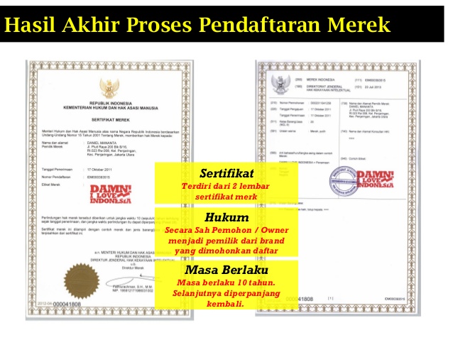 pendaftaran chef association indonesian formulir Haki Formulir Pendaftaran Merek